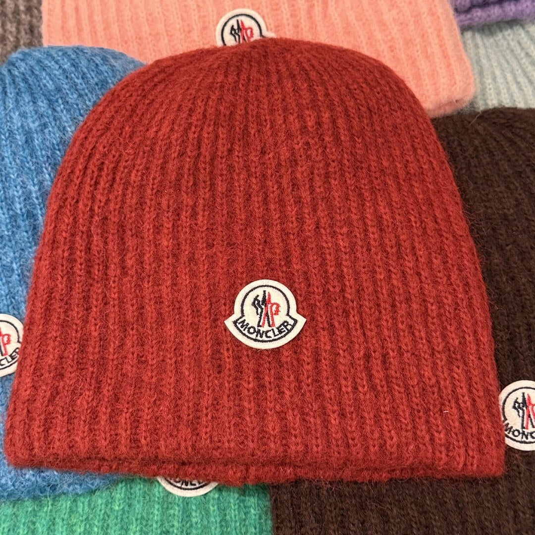 Moncler Ribbed Mohair Beanie
