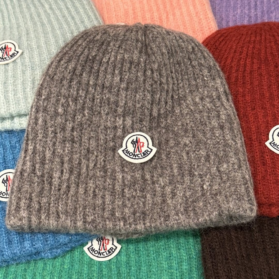 Moncler Ribbed Mohair Beanie