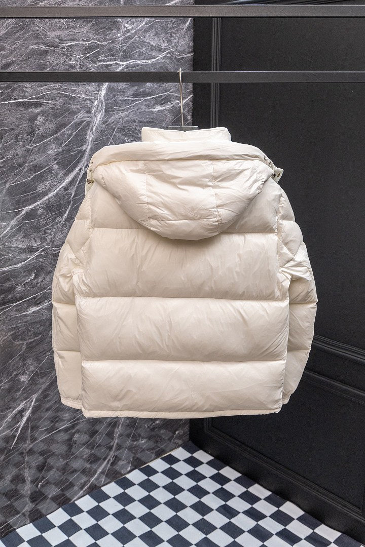 Moncler Tricolor Zip Hooded Down Jacket