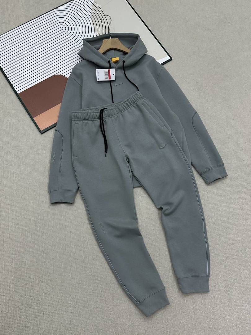Nike NOCTA Fleece Hoodie Set - Grey