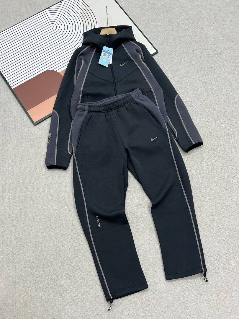Nike NOCTA Zip Hoodie Set - Black/Charcoal
