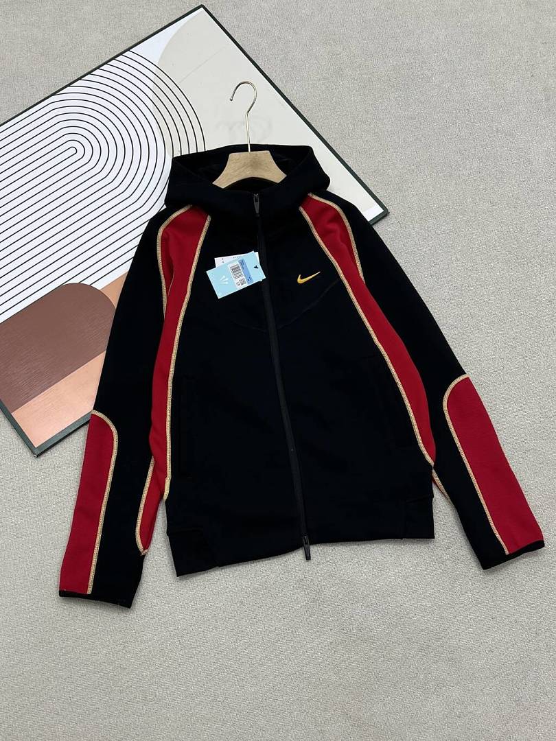 Nike NOCTA Zip Hoodie Set - Black/Red
