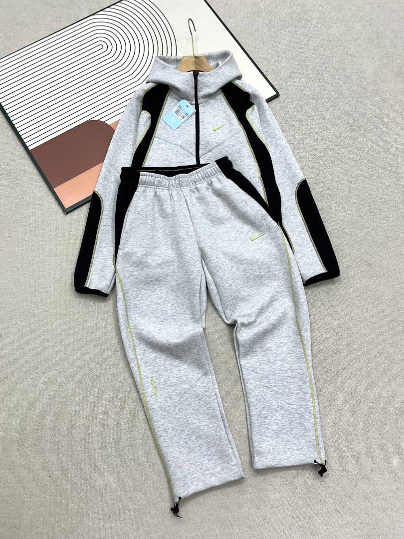 Nike NOCTA Zip Hoodie Set - Grey/Black