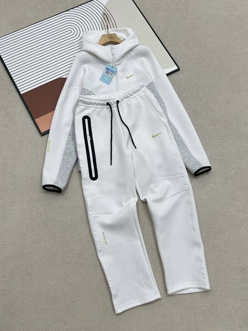Nike Tech Fleece Windrunner Set - White/Grey