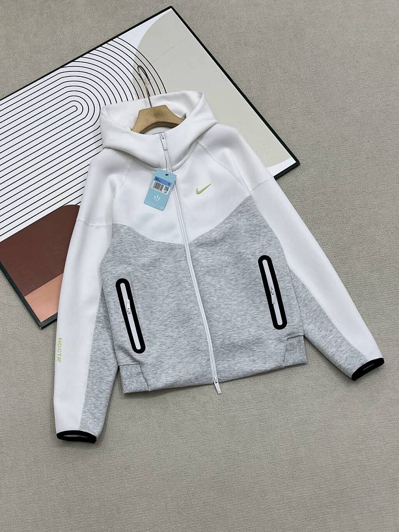 Nike Tech Fleece Windrunner Set - White/Grey