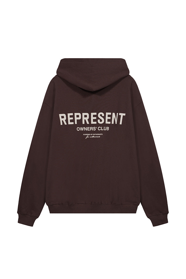 Represent Hoodie AB010 Dark Brown - front