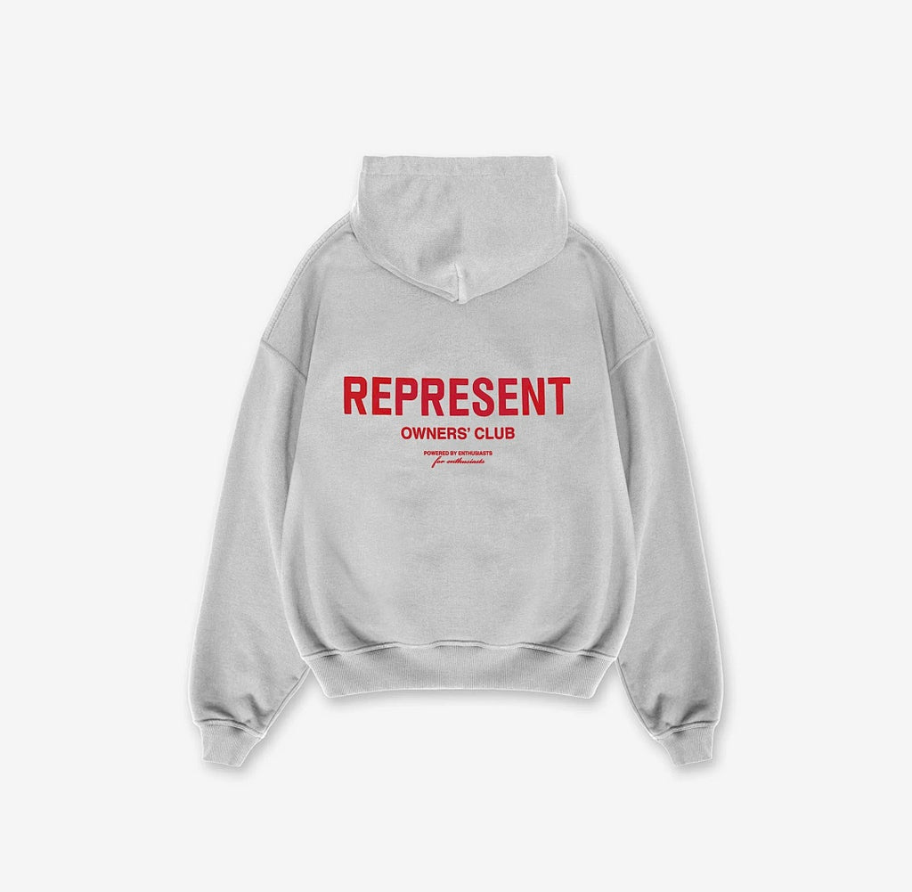 Represent Hoodie AB010 White - back