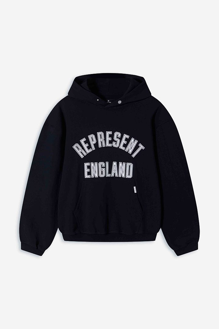 Represent Hoodie England Applique Black - front