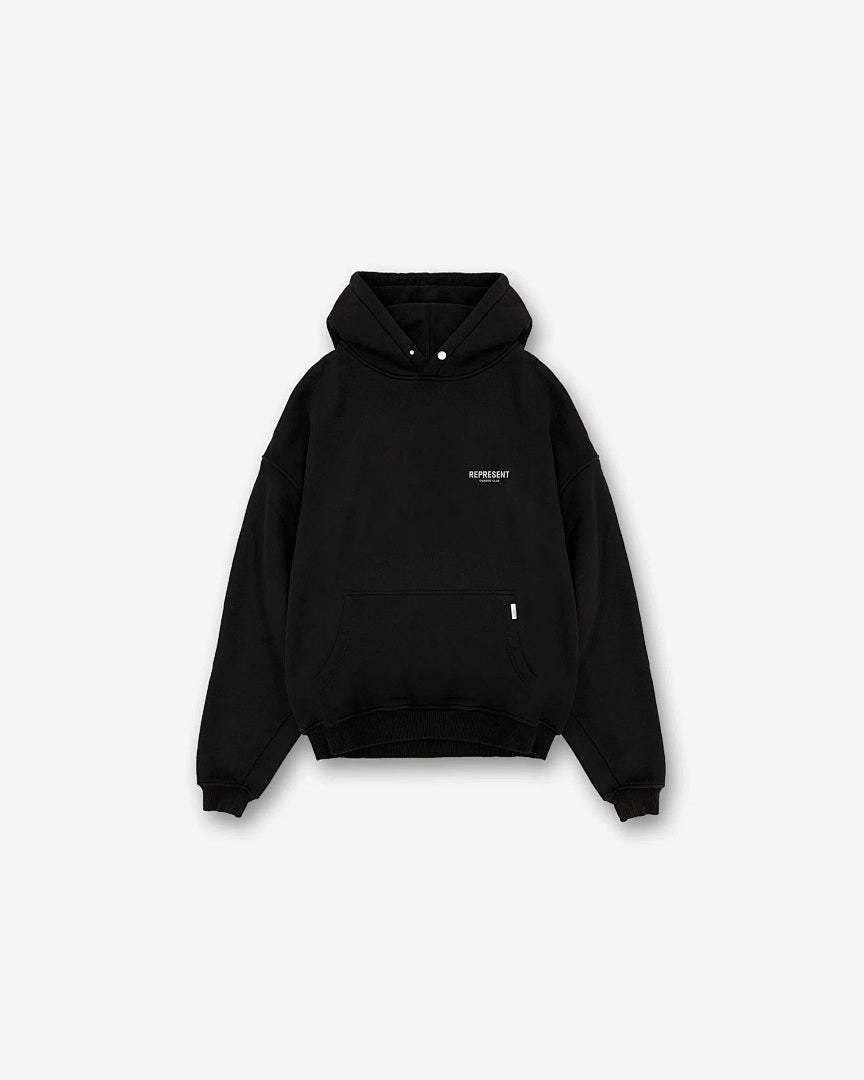 Represent Hoodie Owners Club Black - front