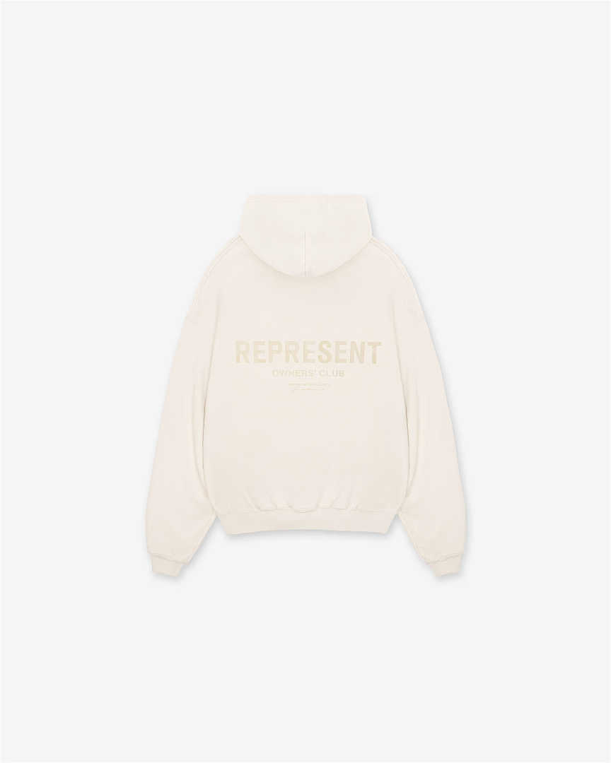 Represent Hoodie Owners Club Cream - back