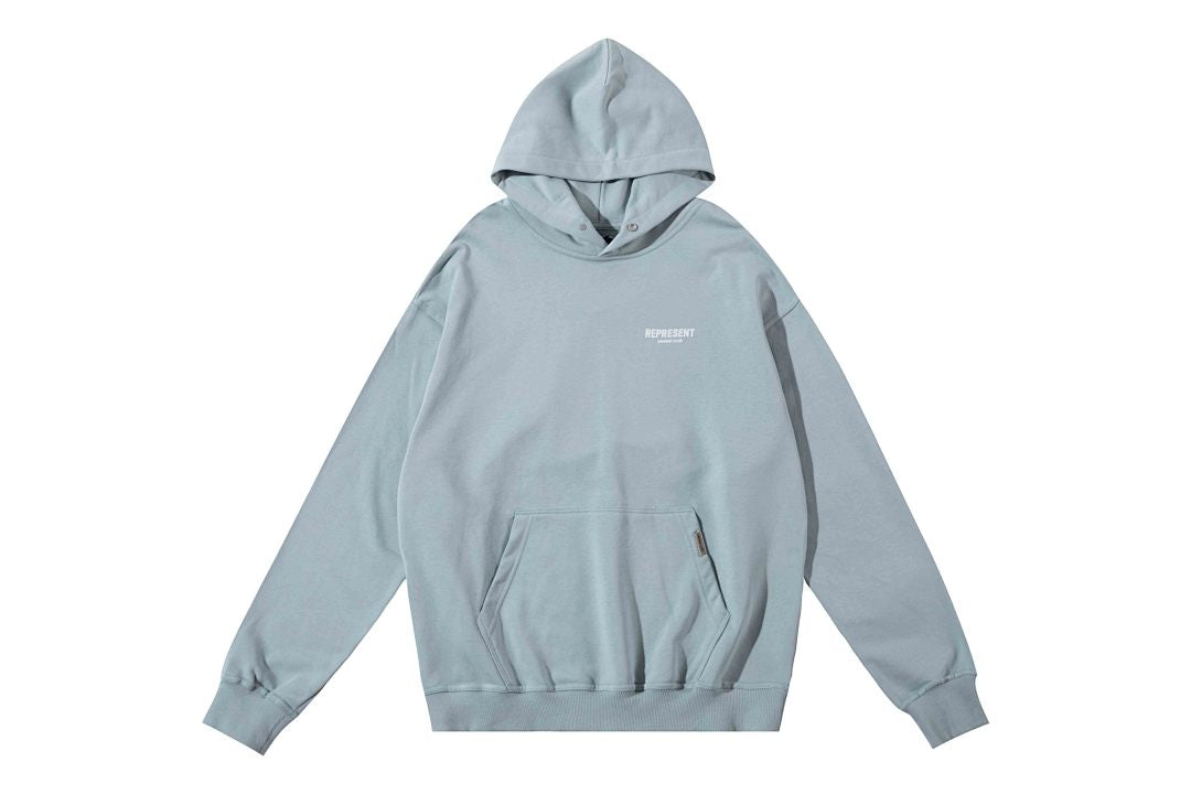 Represent Hoodie Owners Club Dusty Blue - front