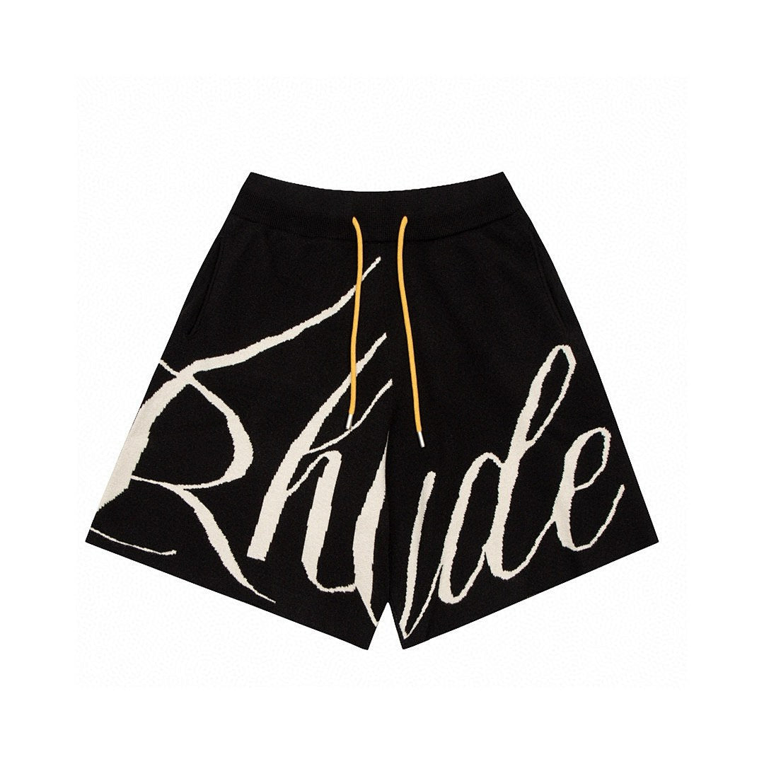 Rhude Script Logo Knit Shorts