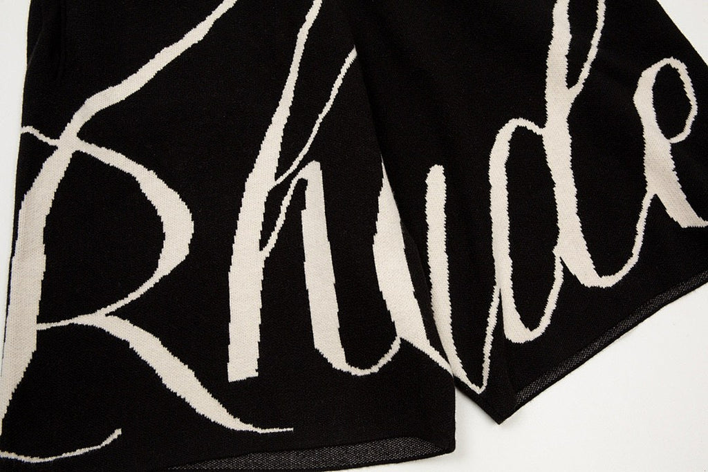 Rhude Script Logo Knit Shorts