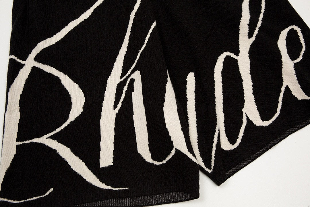 Rhude Script Logo Knit Shorts