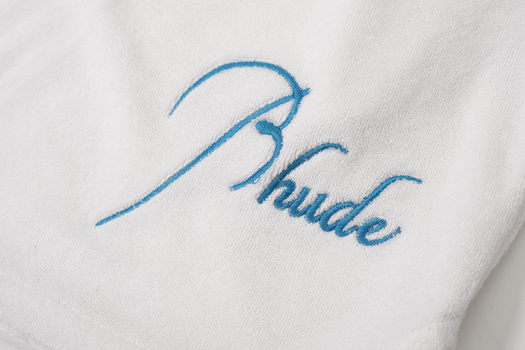 Rhude Script Logo Terry Shorts